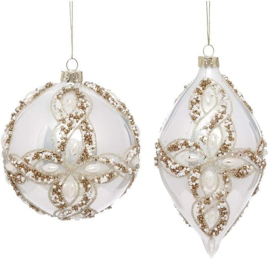 Glitter Jewel ORN 4'' Set