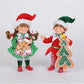 Green Polka Dot Gingerbread Elf Set