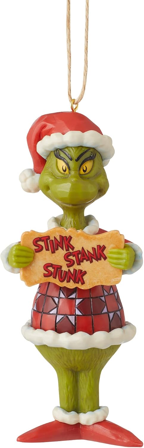 22 Pieces Bulk Grinch Decorator Ornament Box