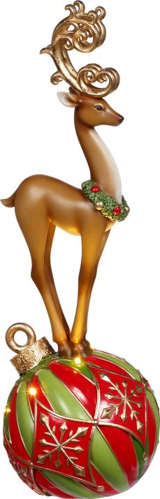 Deer on Ornament, Lighted