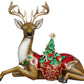 Deer with Holiday Tree - 31.5 x 26 Inches