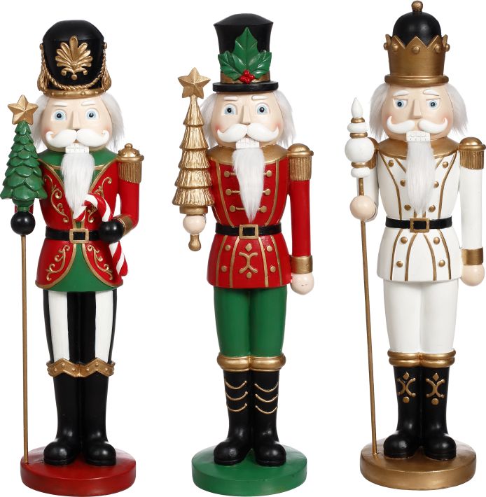 Nutcracker Set Festive Nutcracker Set 15'' – Holiday House Interiors