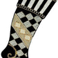 Elegant Check Stocking - 23 x 8 Inches