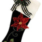Poinsettia Ivy Stocking - 22 x 7 Inches