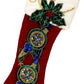 Christmas Ornament Stocking - 21 x 7 Inches