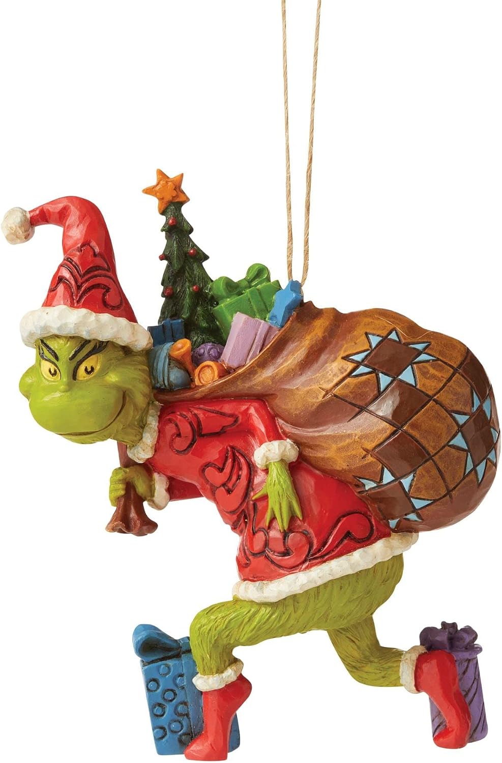 22 Pieces Bulk Grinch Decorator Ornament Box