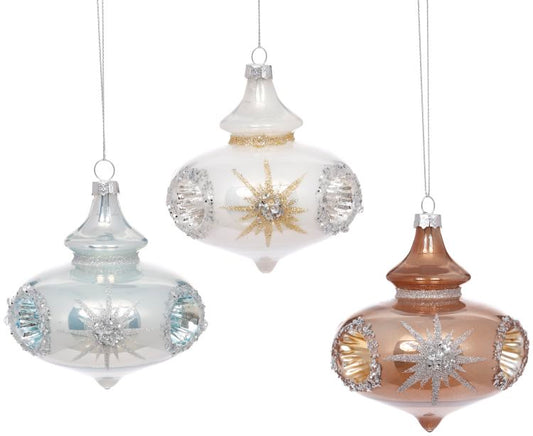 VINTAGE FANCY ORN 3.5''(Set of 6)