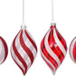 Peppermint Ornament 4"A4, (Set of 8)