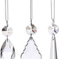 Iced Jewel Drop Ornament 3", (Set of 6)