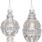 Banded Finial Ornament 4.5", (Set of 6)