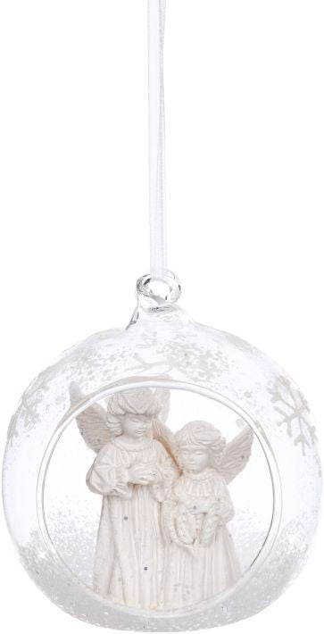 Iced Angel Ornament 3", (Set of 6)