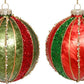 Traditional Ball Ornament 4'' , (Set of 6)