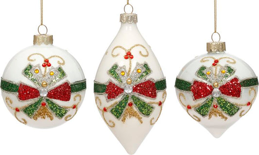 Christmas Ornament 3-5'' , (Set of 6)