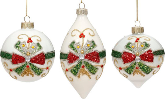 Christmas Ornament 3-5'' , (Set of 3)