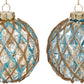 Frosted Weave Ornament 3'', (Set of 6)