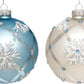 Snowflakes Ball Ornament 4'', (Set of 6)