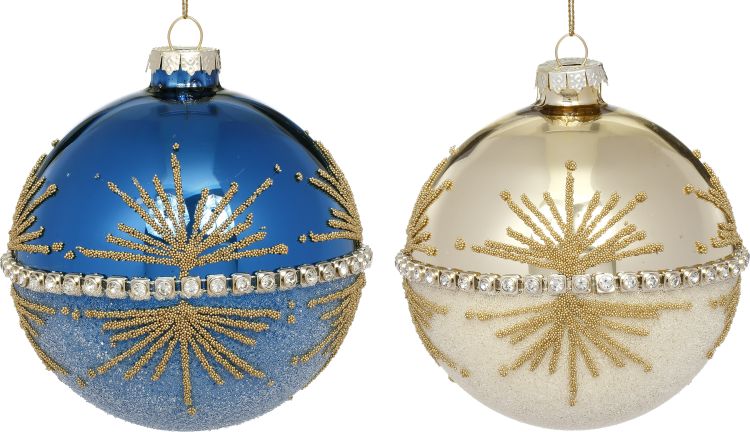 Starbright Ball Ornament 4'', (Set of 6)