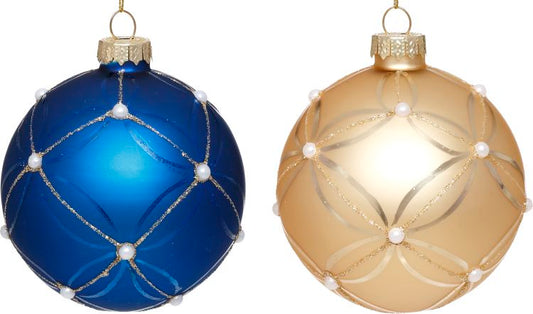Merry Ball Ornament 3'' A2, (Set of 6)