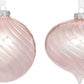 Blush Shiny Orn 4'' , (Set of 6)