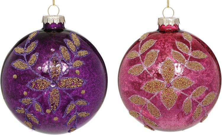 Exquisite Ball Ornament 4'', (Set of 6)