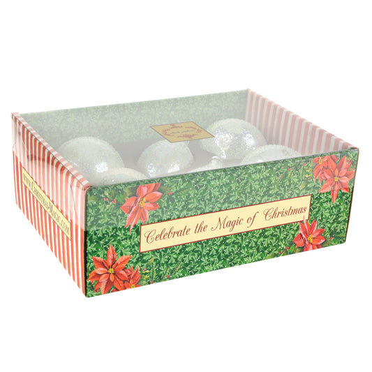 Crackled Dots Ornament, Assortment of 3 - 4-6 Inches (Set of 6)