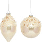 Iced Flowing Ornament, Set of 6 - 4-6 Inches