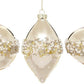 Luxe Pearl Bead Ornament, Box of 12- 4-5 Inches