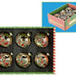 Festive Jeweled Ornament, Box of 12- 3 Inches