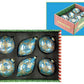 Ribboned Ornament, Box of 12- 4-5 Inches