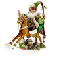 **SIGNED** GINGERBREAD SANTA ON ROCKIG HORSE (Signed by Mark Roberts)
