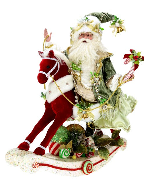 **SIGNED** UNDER THEMISTLETOE SANTA ON ROCKING HORSE (Signed by Mark Roberts)