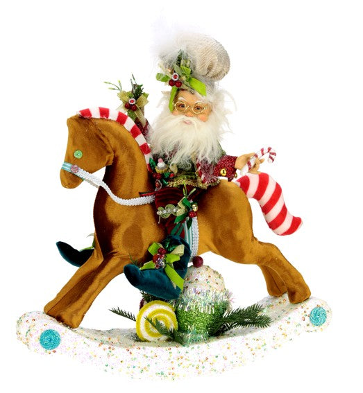 **SIGNED** SUGAR & SPICE ELF ON ROCKING HORSE (Signed by Mark Roberts)