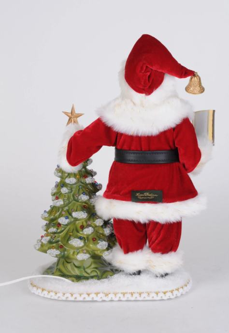 Lighted Christmas Eve Reverence Santa