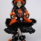 Lighted Glitzy Orange Witch