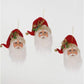 3pc. Santa Head Ornaments