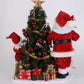 Lighted Christmas Presents Santa