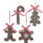 52 Pieces Bulk Gingerbread Decorator Ornament Box