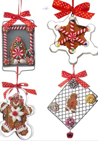 52 Pieces Bulk Gingerbread Decorator Ornament Box