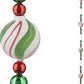 27 Pieces Bulk Peppermint Decorator Ornament Box