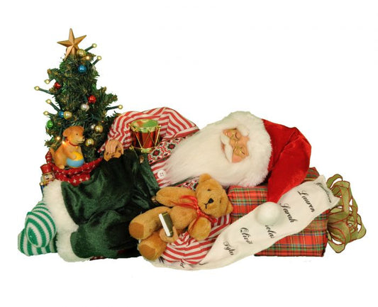 Lighted Napping Santa