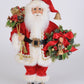 Lighted Berry Wreath Santa