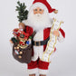 Lighted Vintage Toy Bag Santa