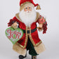 Lighted Christmas Joy Wine Santa