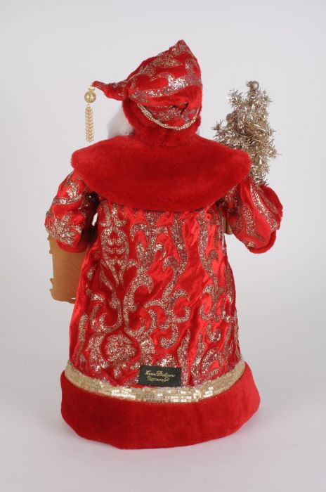 Lighted Scarlet Jeweled Santa