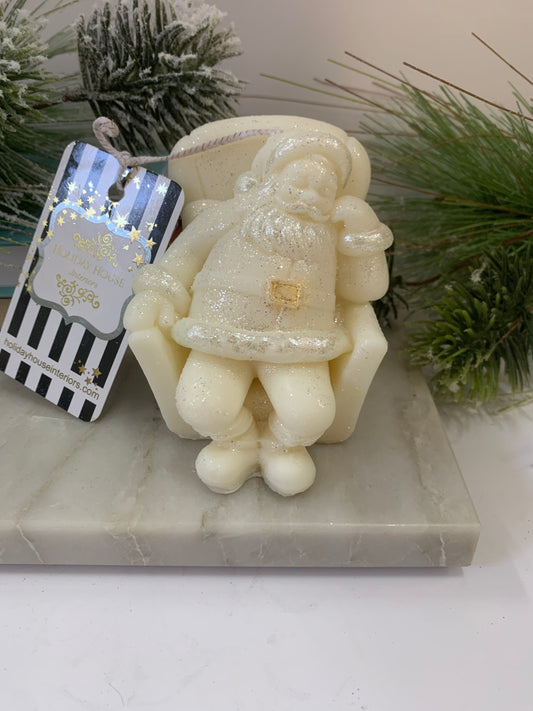 Santa in Chair Candle