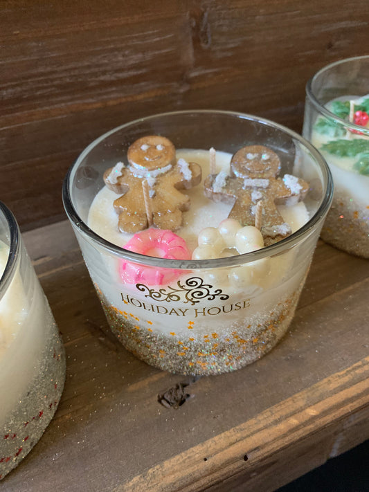 3D Gingerbread Man Candle
