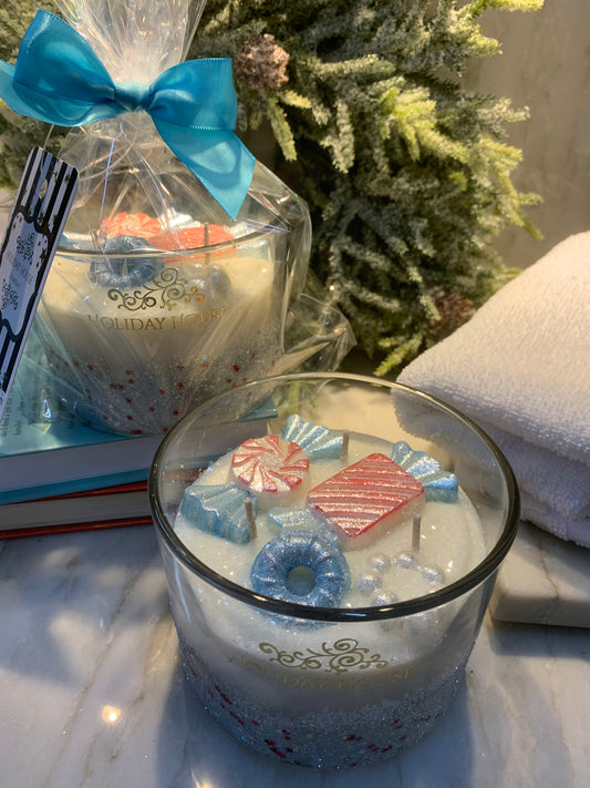 3D Peppermint Candle