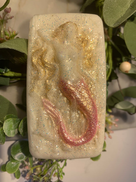 Fancy Mermaid Soap Bar, Pink (Set of 2)