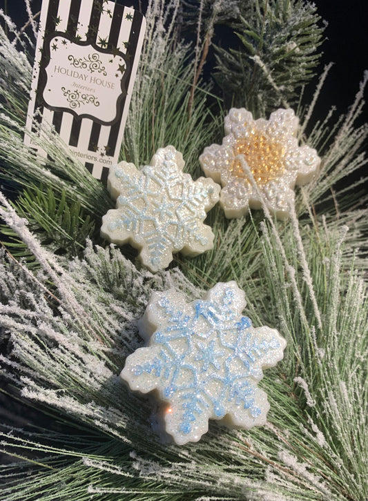 Fancy Snowflake Soap Bar Duo (Set of 2)