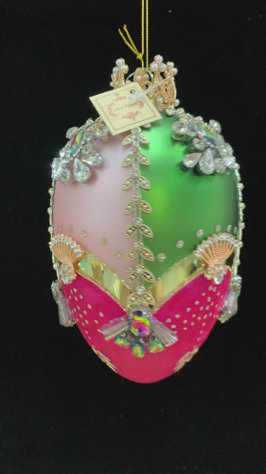 Faberge Jewel Egg Orn, MG/GR/PK